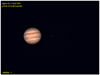 Jupiter du mois d'avril avec la présence de IO